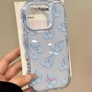 Phone Case: Cute and Stylish Dopamine Jelly Strawberry Cherry Fruit Phone Case, Suitable for Apple iPhone 17/16/XR/11/12/13 and Other Models. Perfect Birthday Gift for Girlfriend,Boyfriend or Friends