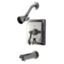 Kingston Brass KB86580DFL Tub and Shower Faucet, Brushed Nickel