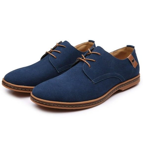 ZTTD Men's Fashion Casual Solid Lace Up Oxfords Leather Shoes Male Business Shoes