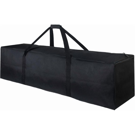 1- 46 Inch  Zippered Duffel Bag for Travel Camping  Equipment Storage,  Foldable Luggage Bag with Padded Handles (Camouflage Blue)