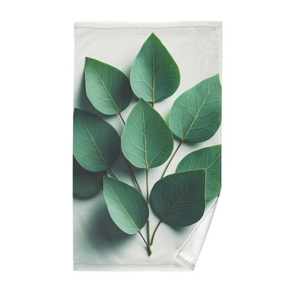 Eucalyptus Leaves Hand Towel Cotton Bath Towel Large Face Towels Absorbent for Bathroom Home Hotel