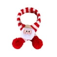 thumbnail image 1 of Bufanda de Navidad para mascotas Bufanda de punto para mascotas, traje de Navidad para perros conejo, calentador de cuello de invierno, traje de , Papá Noel de peluche, 1 of 9