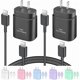 thumbnail image 1 of Quyaojz for USB C Charger, 2 Pack 25W Type C Charger Fast Charging with USBC Chargers Cable 6 FT Android Phone Charge Compatible With Galaxy S25/ /S24/S23+/S22/S21/S20/Phone 17 16 15 Pro Max 16 15 -, 1 of 1