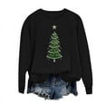 thumbnail image 3 of Christmas Sweatshirt for Womens Fashion Crewneck Christmas Tree Printed Pullover Top Winter Long Sleeve Sweaters Loose Plus Size Blouses Tops, 3 of 6