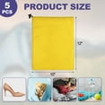 thumbnail image 2 of Uxcell 5Pcs Bolsa con Cordón de Poliéster 210D, Bolsa de Almacenamiento de Viaje Impermeable Plegable de 10 x 12 Pulgadas, Bolsa Cinch para Gimnasio, Viaje, Senderismo, Amarillo, 2 of 7