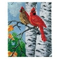 thumbnail image 2 of Rug Making Latch Hooking Kit | Two Cardinals, 2 of 9