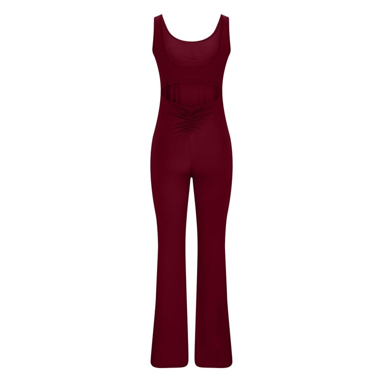 Cami Jumpsuit Burgundy Striped Jumpsuit Virmaxy Womens Class Fit
