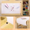 thumbnail image 4 of Para niños art mesa y sillas set: para niños pequeños craft play wood activity escritorio con grande almacenamiento, 4 of 5