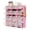 Pink, variant on 8-Tier Modular Shoe Rack, 3-Column Sturdy Plastic Storage Cabinet, Shoe Storage for Hallway, Closet, Bedroom, Entryway, Blue