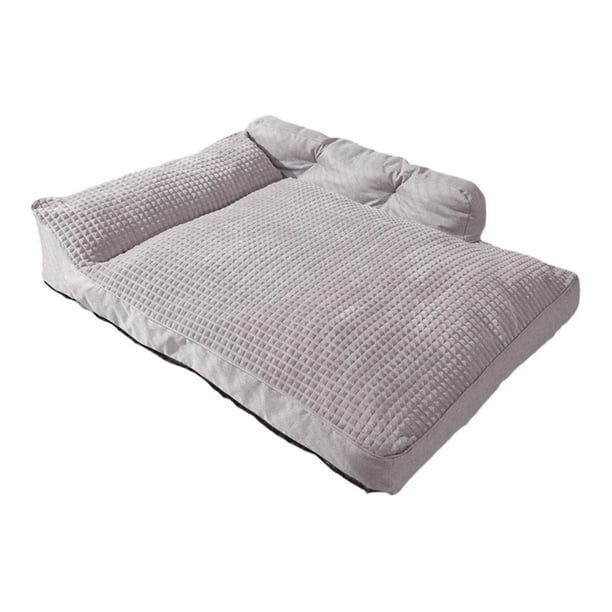 Cojín cálido para mascotas jinwen cama para gatos lavables suaves gris XL