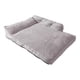 thumbnail image 1 of Cojín cálido para mascotas jinwen cama para gatos lavables suaves gris XL, 1 of 8