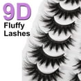 thumbnail image 3 of Half Lashes Natural Look Wispy 10 Pairs Cat Eye Lashes 3D False Eyelashes Full Soft 15 MM Short Faux Mink Lashes Sets Pack, 3 of 16