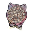 thumbnail image 4 of Juguete de madera con forma de gato, decorativo y que estimula la coordinación ojo-mano. Único. Estilo G, 4 of 9