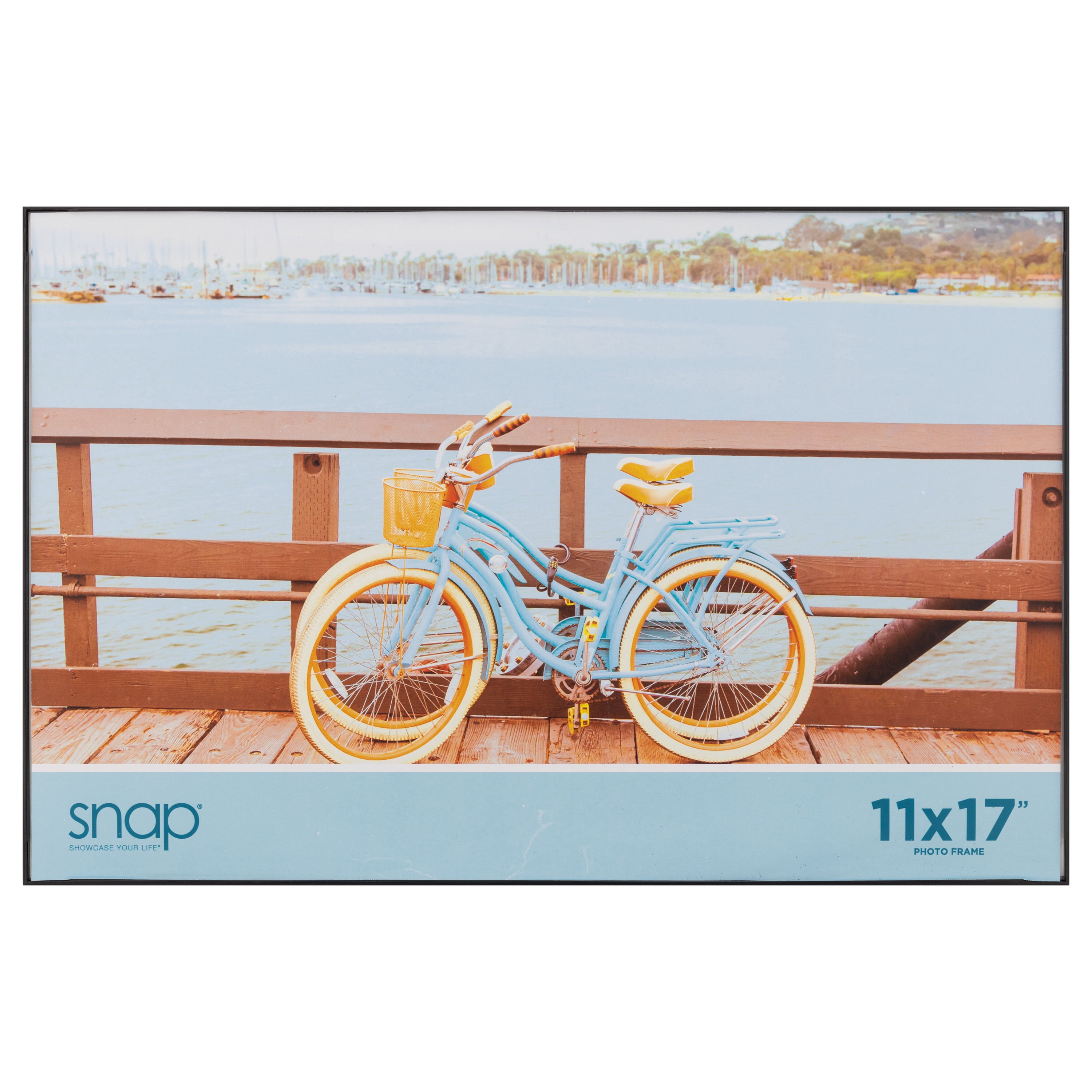 Snap 11" x 17" Front Loading Desktop and Wall Mounted Photo Frame, Set of 4