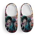 thumbnail image 3 of Kids Slippers My Hero Academia House Slippers Warm Soft Plush Slipper Anti-Slip Winter Fluffy House Shoes for Boys Girls, 3 of 7