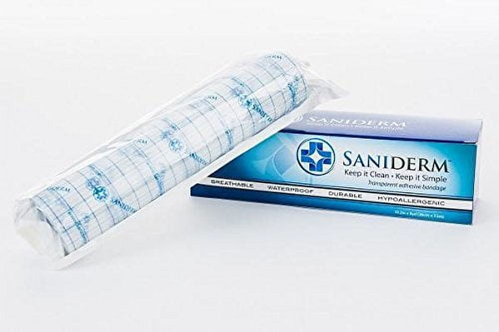 Saniderm Tattoo Aftercare Transparent Adhesive Bandage - 10.2" x 8 yard Roll