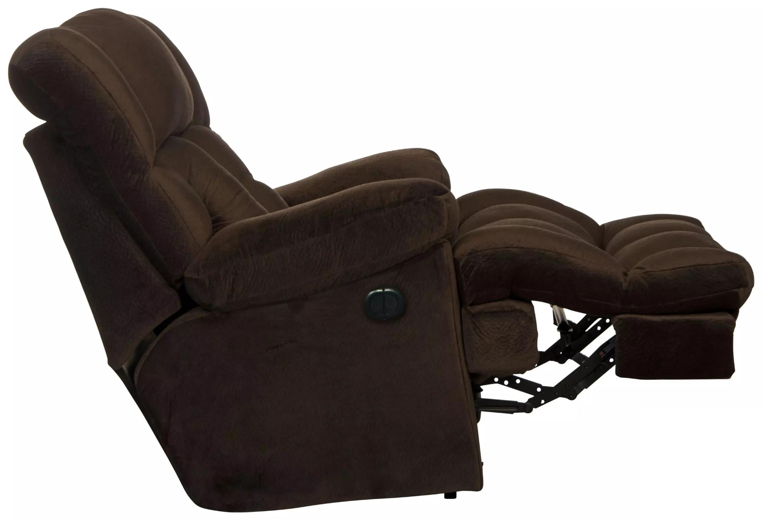 Catnapper Cloud 12 Power Lay Flat Chaise Recliner in Chocolate