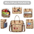 thumbnail image 2 of Pioneer Flower Floral Print Pattern Womens Lunch Box for Work,Insulated Large Lunch Bag for Tween and Teen,Loncheras Para Mujer,Leakproof Adult Lunch Bag for Work,Beach,Travel,Picnic,Camping, 2 of 7