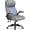 Grey, variant on Ergonomic Office Chair - Desk Computer Chair, Leather High Back Executive Chairs with Adjustable Lumbar Support & Flip Up Arms, Rocking, Black