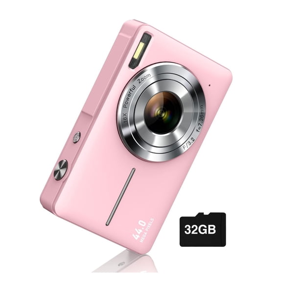 Digital Camera, FHD 1080P Camera, Digital Point and Shoot Camera with 16X Zoom Anti Shake, Compact Small Camera for Boys Girls Kids