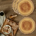 thumbnail image 4 of SLYNSHome 16 Pieces Food Plates Party Supplies,Camping Wood Grain Slice Paper Plates Disposable Dinnerware for Forest Themed Party Decorations - 9 inch, 4 of 6