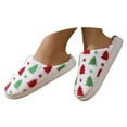 thumbnail image 3 of Christmas Slippers House Shoes for Women Fluffy Soft Cozy Bedroom Cartoon Plush Cute Slippers for Indoor Outdoor Use, 3 of 9