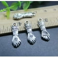 thumbnail image 2 of U8MO 10~50pc Fist Alloy Charms Bracelet Necklace Pendant Jewelry Making DIY 23*7mm-10pcs, 2 of 8
