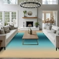 thumbnail image 4 of Teal Green Khaki Ombre Area Rugs 6x9 for Living Room, Modern Abstract Art Gradient Non Slip Washable Rug Runner, Low Pile Indoor Floor Carpet Mat Bathroom Rugs for Bedroom, Kids Room, 4 of 9