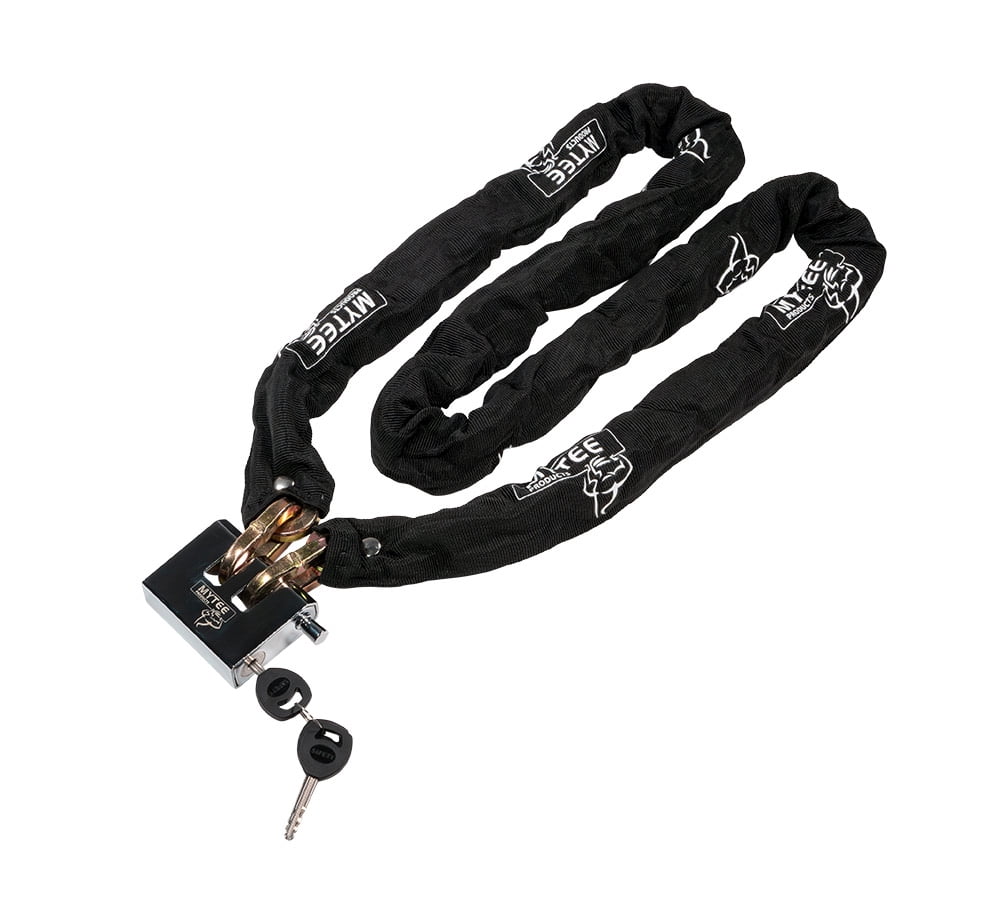 Anti Cut Security Chain and Lock Kit - 6 Foot x 3/8 Inch Thick Hardened Chain for Bikes, Containers, Trailers, ATV's, Motorcycles with Cut Proof Lock & Carrying Case