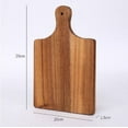 thumbnail image 4 of Acacia Wood Serving Board , Small Size 11" x 8"- Wooden Cutting Chopping Board for Meat, Vegetables, Bread, Charcuterie, Cheese Board - Food Serving Tray for Kitchen Appetizers, 4 of 6