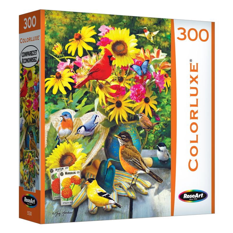 Colorluxe 300pc garden flowers and birds