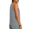 thumbnail image 4 of Mujeres Blusas de Verano Cuello en V Cuello de Color Sólido Mangas Tank Top Casual, Blusas sin Mangas para las Mujeres, 4 of 6