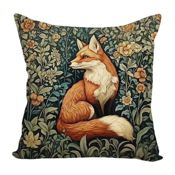 Vintage Flowers Decorative Throw Pillow Cover William Morris Inspired- Vintage Flower Gift Art Farmhouse Cushion Pillowcase for Sofa Couch Bed Outdoor Living Room Home Decor (&Floral)