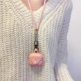 thumbnail image 4 of Funda protectora de piel auténtica ChouxiLin para AirPods 4, color rosa, 4 of 9