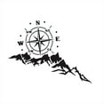 thumbnail image 1 of Agiferg Camper RV Truck Car Decal Vinyl Sticker Travel Compass Mountain, 1 of 1