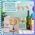 thumbnail image 3 of Tarjeta de felicitación Stuff4 para 29.º cumpleaños con globos y botella, 3 of 7