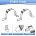 thumbnail image 2 of Uxcell 5-Pack Abrazaderas de Conducto, 2" Abrazadera de Tubo Rígido de Acero Inoxidable 304 M50 para Fontanería, 2 of 7