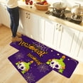 thumbnail image 5 of Kitchen Rug Mat Halloween Skull Candle, Set of 2, Anti-Fatigue Non-Skid Washable Kitchen Runner Rugs, Pumpkin Spider Web Soft Comfort Rug for Kitchen, Floor Home, Front of Sink, Laundry, 5 of 6