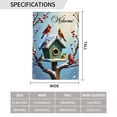 thumbnail image 3 of Welcome Winter Birds Garden Flag 12x18 Inch Double Sided Outdoor Yard Decoration, Snow Covered Birdhouse Cardinal Bluebird Decor, 3 of 6