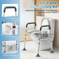 thumbnail image 4 of Heavy Duty Raised Toilet Seat 500lbs,Toilet Seat Risers for Seniors,Handicap Elevated Toilet Seat Adjusted Height & Width for Elderly, Pregnant, Fit Any Toilet, 4 of 7