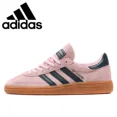 thumbnail image 3 of Las zapatillas de skate para hombre y mujer Adidas Originals Handball Spezial son cómodas, antideslizantes y resistentes al desgaste en marrón y rojo, 3 of 5