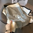 thumbnail image 2 of CAILDANL 100% Pure Mulberry Silk Square Scarf 27"x27" Women Neckerchief Headscarf Gift Packed, 2 of 6