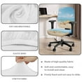 thumbnail image 3 of SCRAWLGOD Starfish Beach Universal Office Chair Slipcover with Arm Rest Protector Cozy Non-Slip Swivel Chair Covers Breathable Boss Chair Slipcovers, 4 Pcs Set, 3 of 7