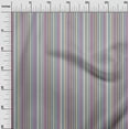 thumbnail image 2 of oneOone Cotton Silk Fabric Multicolor Stripe Printed Fabric 1 Yard 42 Inch Wide, 2 of 4