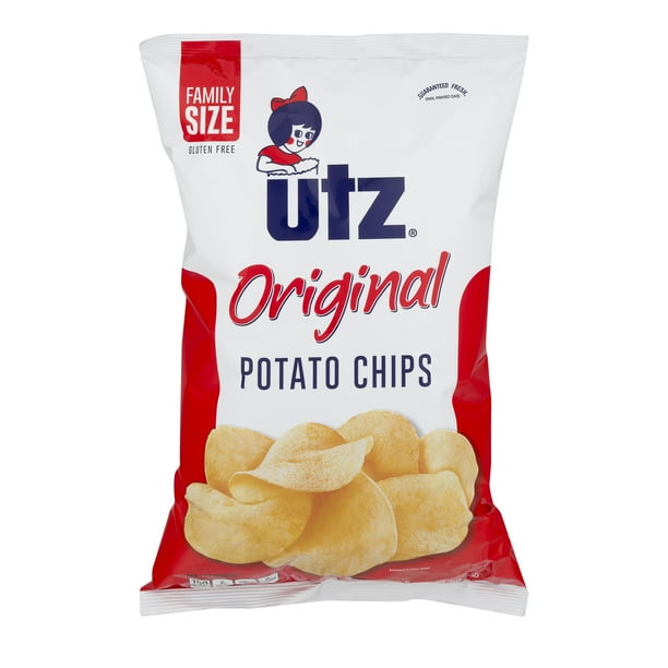 Utz Original Potato Chips Family Size, 9.5 Oz. - Walmart.com - Walmart.com