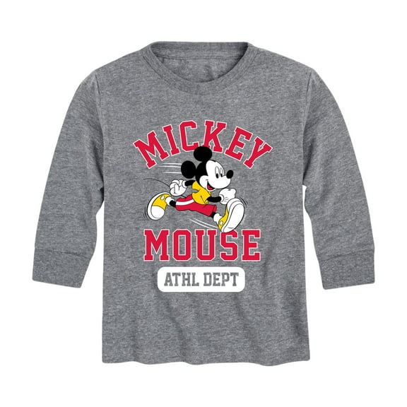 Mickey & Friends - Mickey Mouse Athletic Dept - Toddler And Youth Long Sleeve Graphic T-Shirt