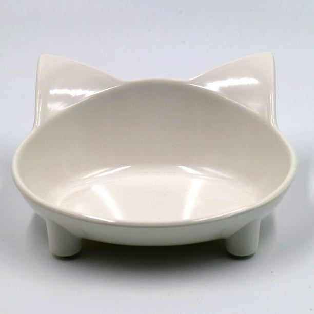 Shallow Cat Food Bowl Wide Dish Non Slip Cats Feeding For Relief