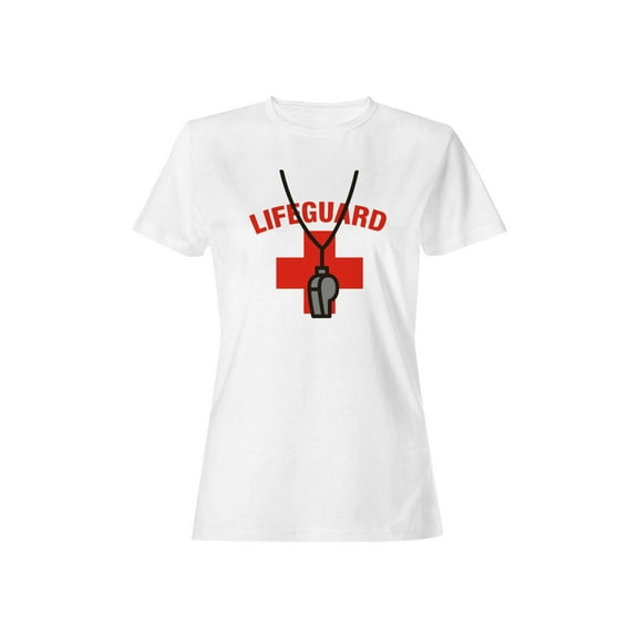 Lifeguard Whistle Emblem Women's T-shirt