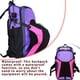 thumbnail image 4 of Soidarity ecuestre Guantes de látigo Bolsa de transporte Bolsa de almacenamiento Compartimento interior Malla lateral transpirable Cuidado ecuestre y deportes Violeta Soidarity OD022034-01, 4 of 6