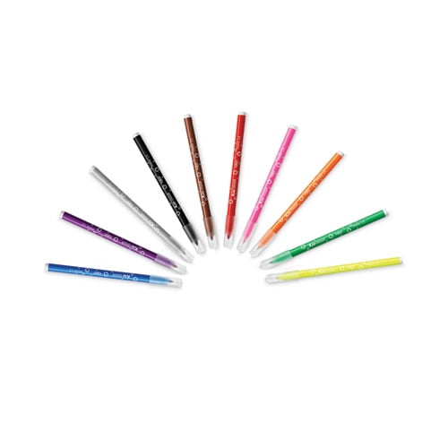 BIC Medium Point Coloring Markers Medium Marker Point - Multicolor - 10 /  Pack 